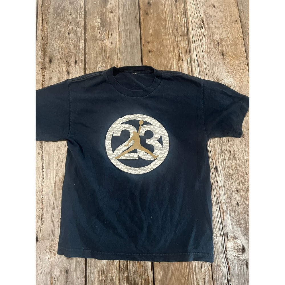 Jordan Brand 23 Jumpman Graphic T-Shirt Black Gold Men S Short Sleeve Tee